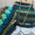 Χειροποίητο σετ τσάντα και καπέλο σε γήινες αποχρώσεις