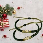 Βραχιόλι γούρι 26 χρυσό – πράσινο - Golden Roots - Image 3