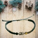 Βραχιόλι - γούρι 26 γκρι – εκρού “Balance & Power”