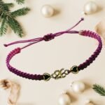 Βραχιόλι - γούρι 26 ροζ – μωβ “Love & Intuition”