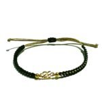 Βραχιόλι γούρι 26 χρυσό – πράσινο - Golden Roots - Image 5