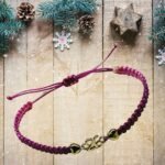 Βραχιόλι - γούρι 26 ροζ – μωβ “Love & Intuition” - Image 4