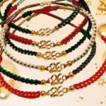 Σετ 6 χειροποίητα βραχιολάκια μακραμέ “26” "Glow Collection"