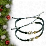 Βραχιόλι - γούρι 26 γκρι – εκρού “Balance & Power” - Image 3