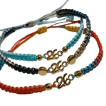 Σετ 3 Βραχιολια – Γούρια 26 Μακραμέ με Ντεγκραντέ κορδόνι - Image 7