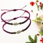 Βραχιόλι - γούρι 26 ροζ – μωβ “Love & Intuition” - Image 3