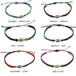 Σετ 6 Βραχιολιών – Γούρια 26 Μακραμέ με Ντεγκραντέ κορδόνι - Image 3