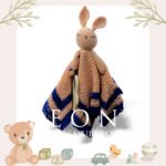 Βρεφικό Πλεκτό Πανάκι Αγκαλιάς Λαγουδάκι – Ασφαλές & Χειροποίητο - Image 2