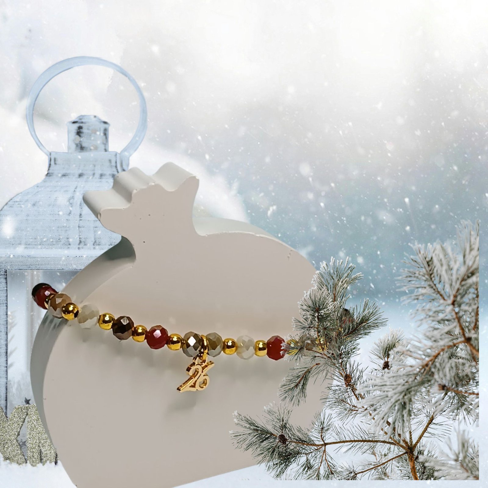 Crystal Edition (7) Βραχιόλι γούρι 2026 Velvet Ember - Image 1