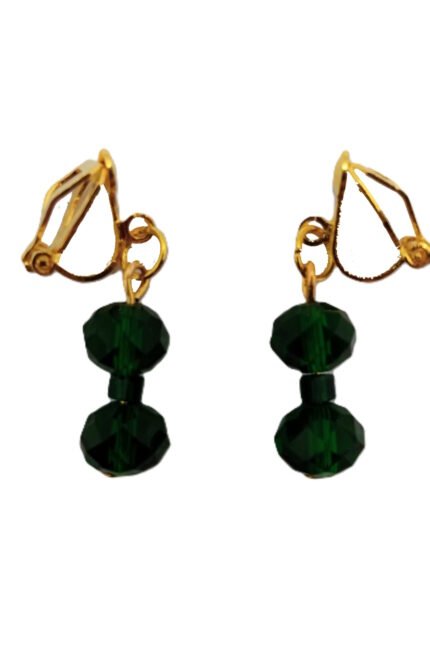 Σκουλαρίκια με κλιπ και κρύσταλλα