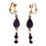 Χειροποίητα κρεμαστά σκουλαρίκια με κλιπ