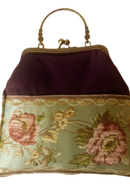 Χειροποίητη τσάντα vintage από ύφασμα