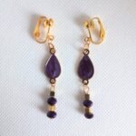 Γυναικεία κρεμαστά σκουλαρίκια με κλιπ - Image 3