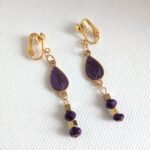 Γυναικεία κρεμαστά σκουλαρίκια με κλιπ - Image 4