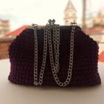 Πλεκτή τσάντα χειροποίητη, ώμου, χιαστί ή χειρός - Image 4