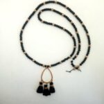 Κολιέ με ατσάλι και ημιπολύτιμες πέτρες - Image 5