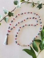 Ροζάριο με Γκρι Φούντα, Γκρι Ίασπι και Κόκκινο Νεφρίτη - Image 6