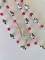 Ροζάριο με Γκρι Φούντα, Γκρι Ίασπι και Κόκκινο Νεφρίτη - Image 3