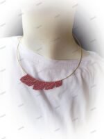 ΒΕΡΓΑ ΛΑΙΜΟΥ ΧΡΩΜΑ ΧΡΥΣΟ ΜΕ ΜΑΚΡΑΜΕ ΦΥΛΛΑ ΣΩΜΟΝ - Image 2