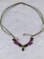 ΜΑΚΡΑΜΕ ΚΟΛΙΕ ΜΕ ΦΥΛΛΑ ΜΩΒ - ΛΑΔΙ