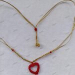 ΜΑΚΡΑΜΕ ΚΟΛΙΕ ΜΕ ΧΡΥΣΟΚΛΩΣΤΗ ΚΑΙ ΚΑΡΔΙΑ ΚΟΚΚΙΝΗ