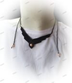 ΜΑΚΡΑΜΕ ΚΟΛΙΕ ΜΑΥΡΟ ΜΕ ΧΑΝΤΡΑ ΡΟΖ - Image 2