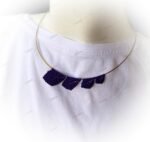 ΒΕΡΓΑ ΛΑΙΜΟΥ ΧΡΩΜΑ ΧΡΥΣΟ ΜΕ ΜΩΒ ΦΥΛΛΑ - Image 2