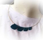 ΒΕΡΓΑ ΛΑΙΜΟΥ ΧΡΩΜΑ ΧΡΥΣΟ ΜΕ ΜΑΚΡΑΜΕ ΦΥΛΛΑ ΚΥΠΑΡΙΣΣΙ - Image 2