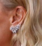 '' Forever Glow '' Σκουλαρίκια νυφικά ασημένια - Image 2