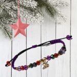 Βραχιόλι γούρι 2026 Μωβ