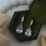 '' Elara Bloom '' Σκουλαρίκια νυφικά χρυσά