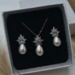 '' Amber Desire '' Νυφικό σετ κοσμημάτων σε ασημί