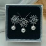 '' Whisper of Love '' Σετ νυφικό κοσμημάτων σε ασημί