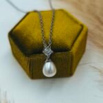 '' Crystal Hymn '' κολιέ νυφικό ασημένιο