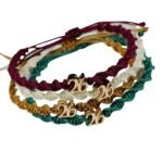 Unisex βραχιολάκια μακραμέ με μεταλλικό “26”. - Image 5