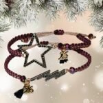 Σετ 2 μακραμέ βραχιόλια γούρια “Star & Thunder — 2026 Edition