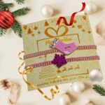 Γιορτινό Σετ 2 Βραχιολιών μπότα & νιφάδα σε μωβ–ροζ - Image 5