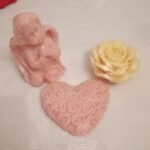 Σαπουνάκια διακοσμητικά ροζ αγγελάκι, κίτρινο λουλούδι, καρδιά