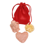 Σαπουνάκια διακοσμητικά ροζ αγγελάκι, κίτρινο λουλούδι, καρδιά