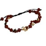 Γούρι βραχιολάκι κόκκινο με χρυσό “26” και αστεράκια - Image 5