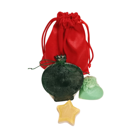 Σαπουνάκια διακοσμητικά πράσινο ρόδι, αστέρι, καρδιά