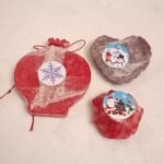 Σαπουνάκια διακοσμητικά κόκκινο ρόδι, λουλούδι, καρδιά