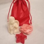 Σαπουνάκια διακοσμητικά μπεζ αγγελάκι, λουλούδι, αστέρι