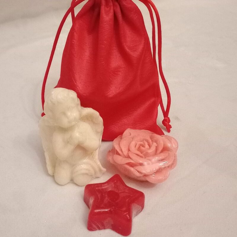 Σαπουνάκια διακοσμητικά μπεζ αγγελάκι, λουλούδι, αστέρι