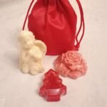 Σαπουνάκια διακοσμητικά μπεζ αγγελάκι, λουλούδι, δεντράκι