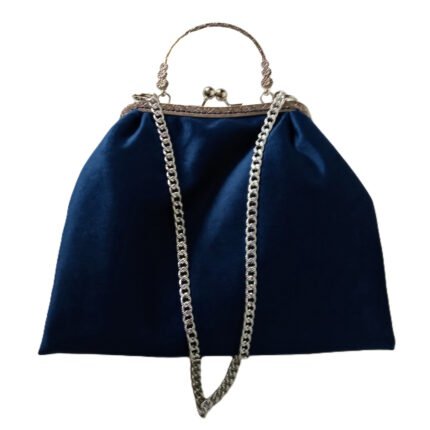 Χειροποίητη τσάντα clutch χειρός από βελούδινο ύφασμα σε στυλ vintage