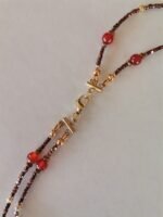 Δίσειρο Κολιέ με Citrine, Κορνεόλη και Αιματίτες - Image 6