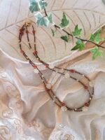 Δίσειρο Κολιέ με Citrine, Κορνεόλη και Αιματίτες - Image 3