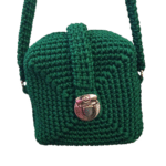 Πλεκτή τσάντα κυπαρισσί τετράγωνη 18*18εκ