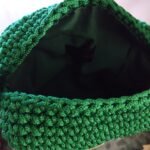 Πλεκτή τσάντα κυπαρισσί τετράγωνη 18*18εκ - Image 4